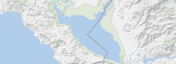 Map of Lake Shkodër