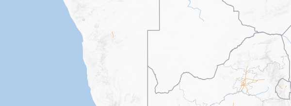 Map of Kalahari Desert