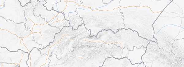Map of Beskidy Mountains
