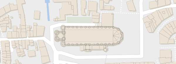 Map of Sainte-Cécile Cathedral (Albi)