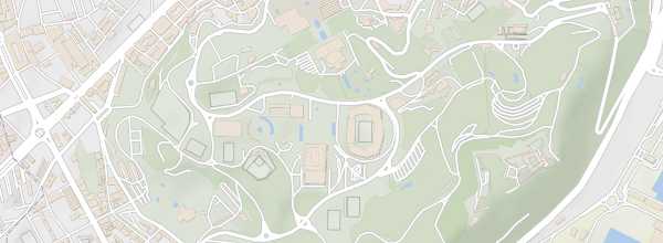 Map of Montjuïc