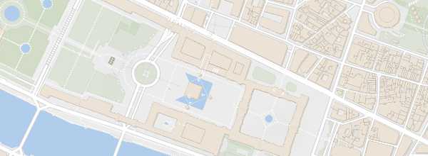 Map of Louvre Palace and Pyramid