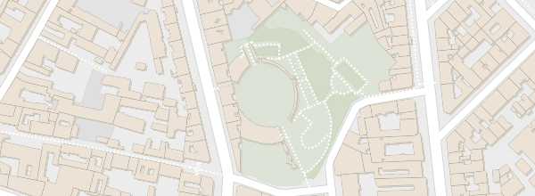 Map of Arènes de Lutèce