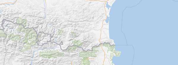 Map of Eastern Pyrenees
