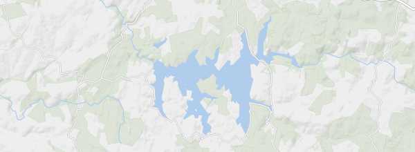 Map of Lake Pareloup