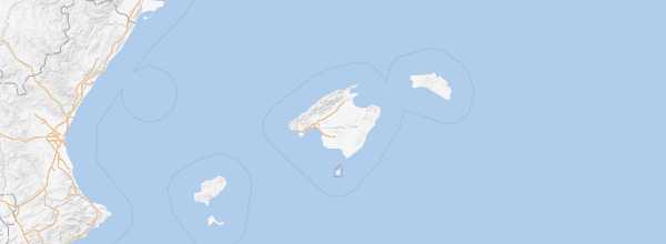 Map of Balearic Islands
