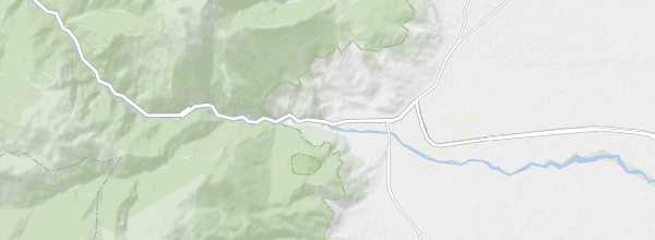Map of Rugova Canyon