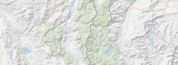 Map of Mount Korab