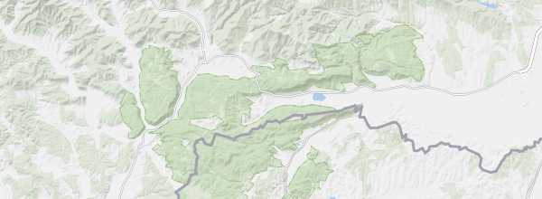 Map of Slovak Karst National Park