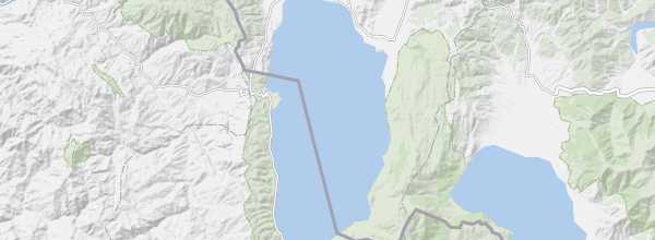 Map of Lake Ohrid
