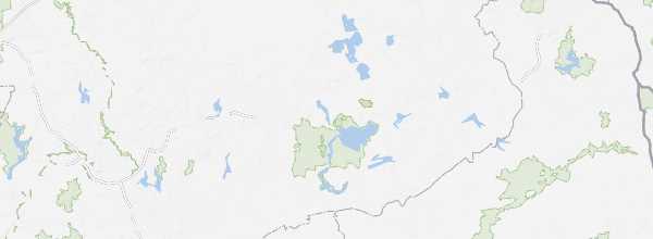 Map of Mazury Lakes