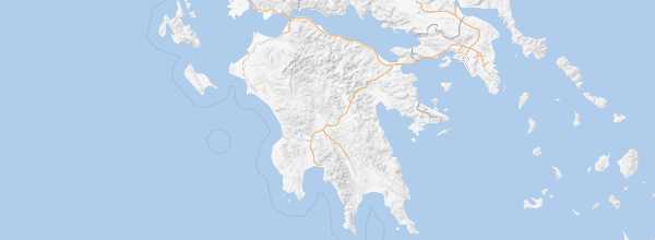 Map of Peloponnese