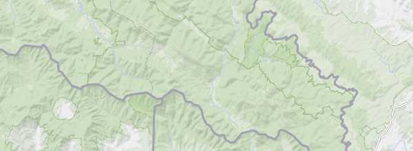 Map of Bieszczady National Park