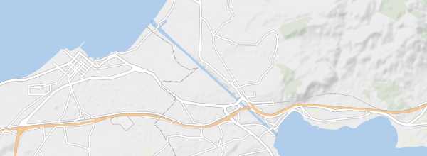 Map of Corinth Canal