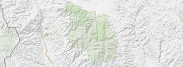 Map of Pirin National Park