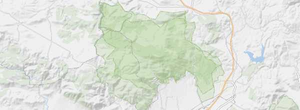 Map of Mount Parnes