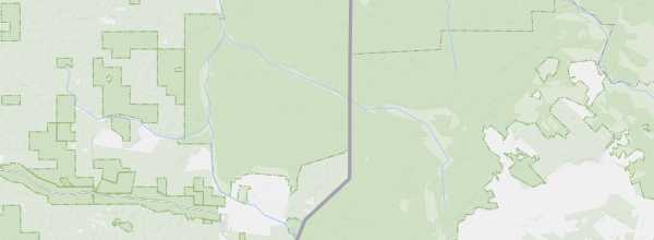 Map of Białowieża Forest