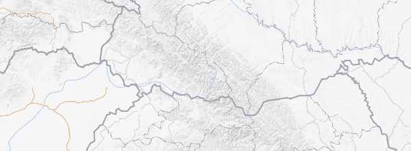 Map of Carpathians (Ukraine)