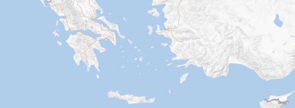 Map of Greek Islands