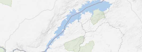 Map of Lake Kariba
