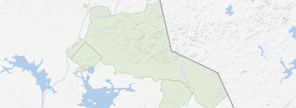 Map of Urho Kekkonen National Park