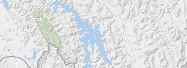 Map of Lake Bunyonyi