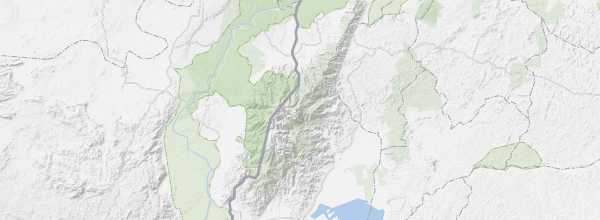 Map of Rwenzori Mountains