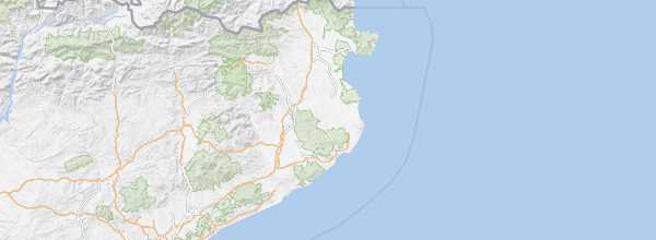 Map of Costa Brava