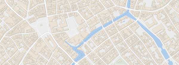 Map of Bruges Canals