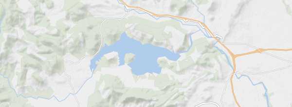 Map of Lake Salagou