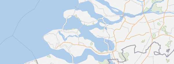 Map of Oosterschelde National Park