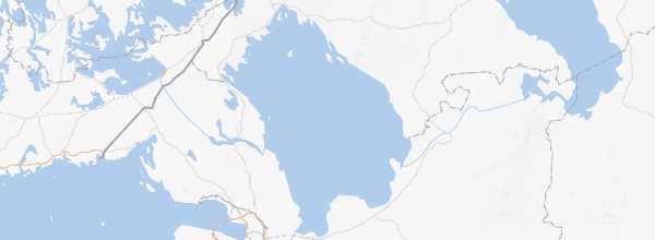 Map of Lake Ladoga