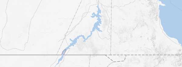 Map of Lake Nasser