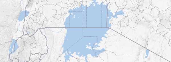 Map of Lake Victoria