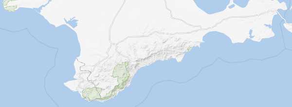 Map of Crimean Mountains