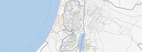 Map of Palestine (West Bank)