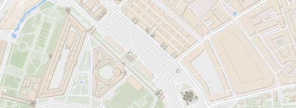 Map of Red Square in Moscow