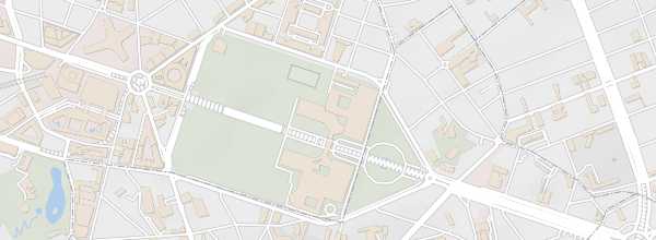 Map of Cinquantenaire Park
