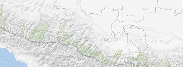 Map of Kabardino-Balkaria