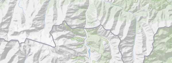 Map of Kazbegi National Park