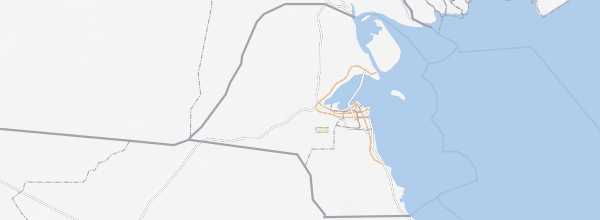 Map of Kuwait