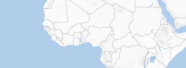 Map of West and Central Africa