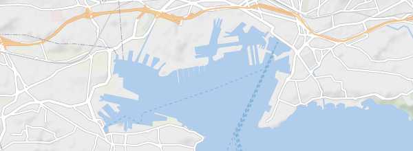 Map of Toulon Harbour