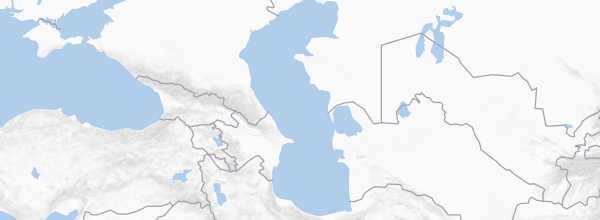 Map of Caspian Sea (Kazakhstan)