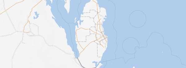 Map of Qatar