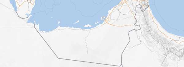 Map of Abu Dhabi (Emirate)