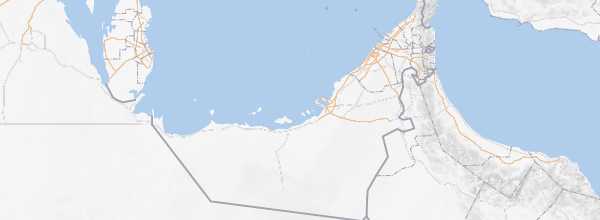Map of United Arab Emirates