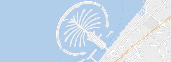Map of Palm Jumeirah