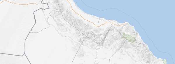 Map of Hajar Mountains