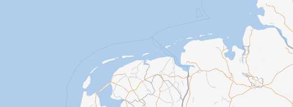 Map of West Frisian Islands